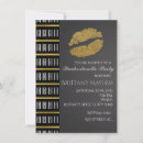 Recherche de faux gold invitations Girly