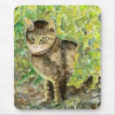 Recherche de peinture chat tapis souris Félin