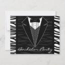 Recherche de party 11x14 enterrement vie de garçon invitations Smoking