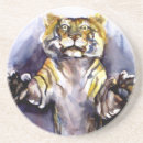 Recherche de tigre blanc dessous de verres Sauvage