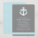 Recherche de ancre nautique invitations Bleu