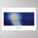Recherche de lune bleue posters Brillant