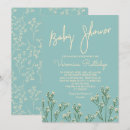 Recherche de beau bébé invitations Floral