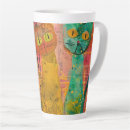 Recherche de chat vintage tasses Aquarelle