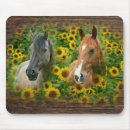 Recherche de cheval tapis souris Fleurs jaunes