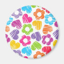 Recherche de motif floral coloré magnets Mignon