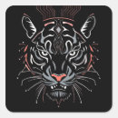 Recherche de tête de tigre autocollants Faune