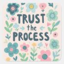 Recherche de processus autocollants Faire confiance au processus
