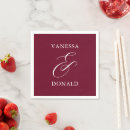 Recherche de burgundy mariage serviettes Simple