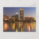 Recherche de horizon de boston cartes postales Réflexion