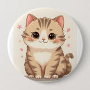 Recherche de chat gris badges Kawaii