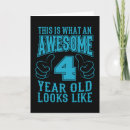 Recherche de 4ème anniversaire cartes Garçon