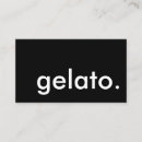 Recherche de yaourt cartes visite Gelato