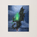 Recherche de dragons puzzles Vert