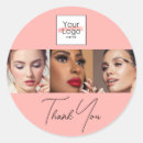 Recherche de poudre noire autocollants Photo maquillage entreprise merci