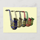 Recherche de joueurs de saxophone cartes postales Saxx