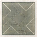 Recherche de forme géométrique dessous de verres Contemporain