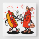 Recherche de hot dogs horloges Ketchup