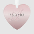 Recherche de rose et gris ornements Pour elle