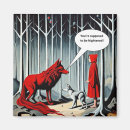 Recherche de loup de forêt magnets Arbres