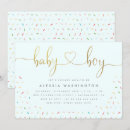 Recherche de sprinkle baby shower invitations Feuille d'or