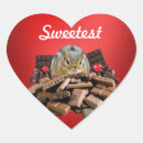 Recherche de coeur chocolat autocollants Dessert