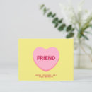 Recherche de coeur jaune cartes postales Mignon