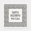 Recherche de empreinte de léopard serviettes Fête d'anniversaire