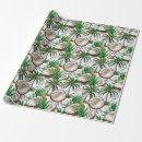 Recherche de motif hawaïen papier cadeau Noix de coco
