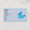 Recherche de lapin bleu cartes visite Mignon