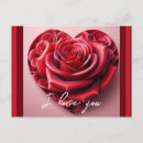 Recherche de cœur cartes postales Rouge