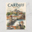 Recherche de cardiff cartes postales Rétro