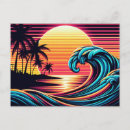 Recherche de rétro surf cartes postales Tropical