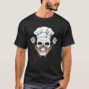 Recherche de cuisinier de crâne tshirts Cuisine