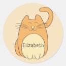 Recherche de chat orange autocollants Animal mignon