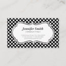 Recherche de pois noir blanc cartes visite Styliste