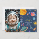 Recherche de vaisseau spatial anniversaire invitations Lune et étoiles