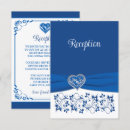 Recherche de bleu royal gris argenté invitations Blanc