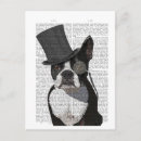 Recherche de terrier de boston cartes postales Fabuleux
