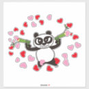 Recherche de grand panda autocollants Amour