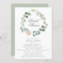 Recherche de floral wreath bridal shower invitations Feuillage