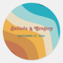 Recherche de les années 70 motif autocollants Rétro