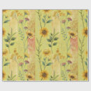 Recherche de jaune tournesol papier cadeau Fleurs sauvages