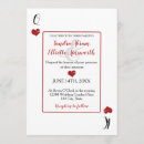 Recherche de casino mariage invitations Rouge