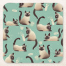 Recherche de chat siamois dessous de verres Chatons