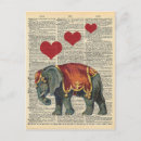 Recherche de vintage de cirque cartes postales Éléphant