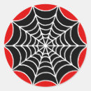 Recherche de araignée rouge autocollants Halloween