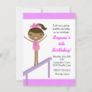 Recherche de gymnastique invitations Fille