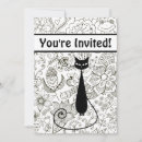 Recherche de chat noir et blanc invitations Filles