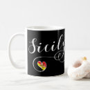 Recherche de drapeau sicilien tasses L'italie